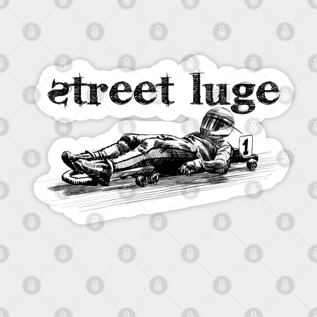 Street luge Sticker by sibosssr